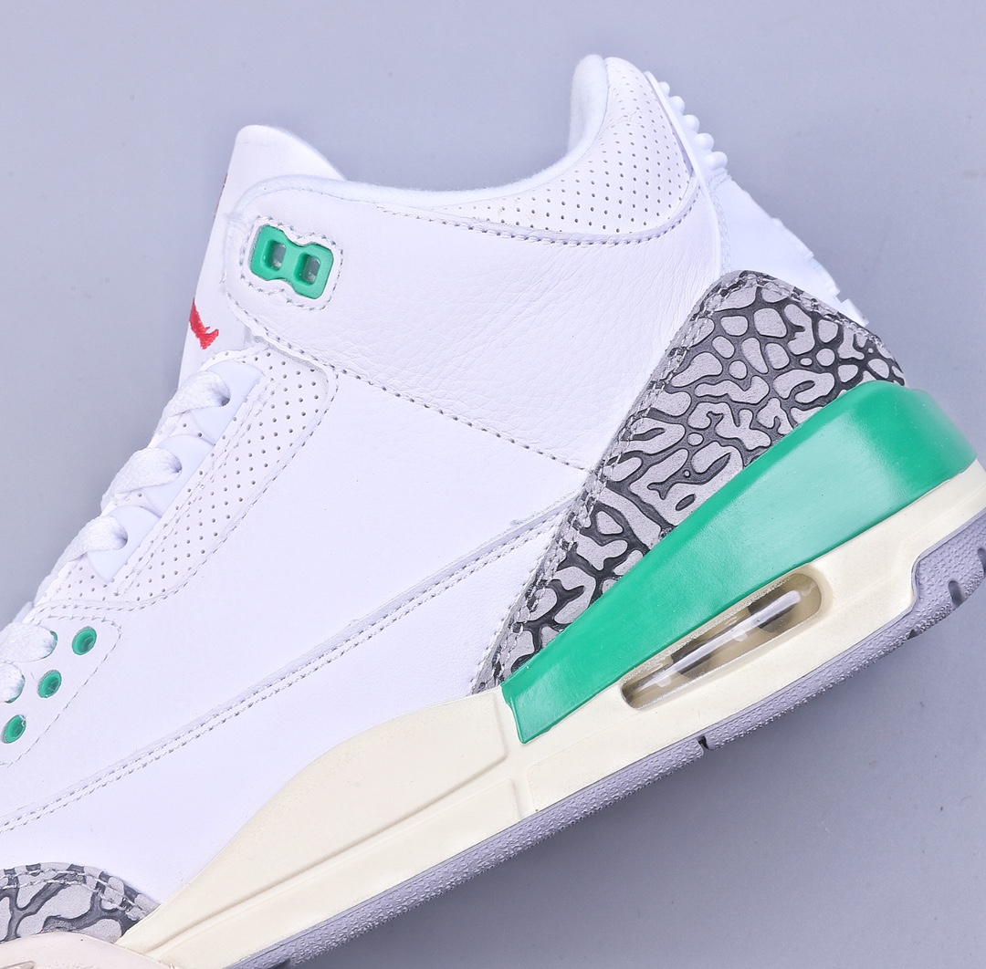 240 5A Air Jordan 3 Retro ”Lucky Green”AJ3系列白绿 CK9646-136