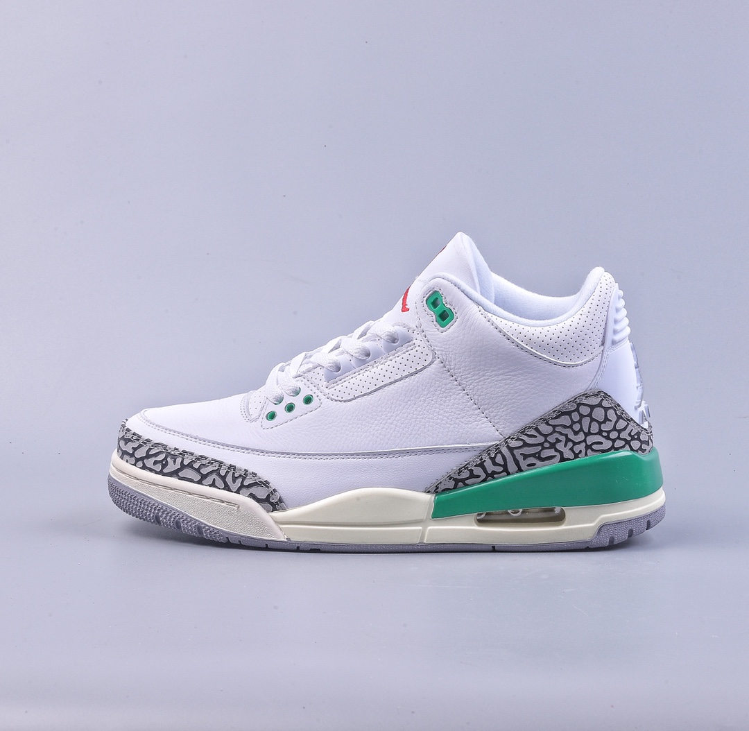 240 5A Air Jordan 3 Retro ”Lucky Green”AJ3系列白绿 CK9646-136