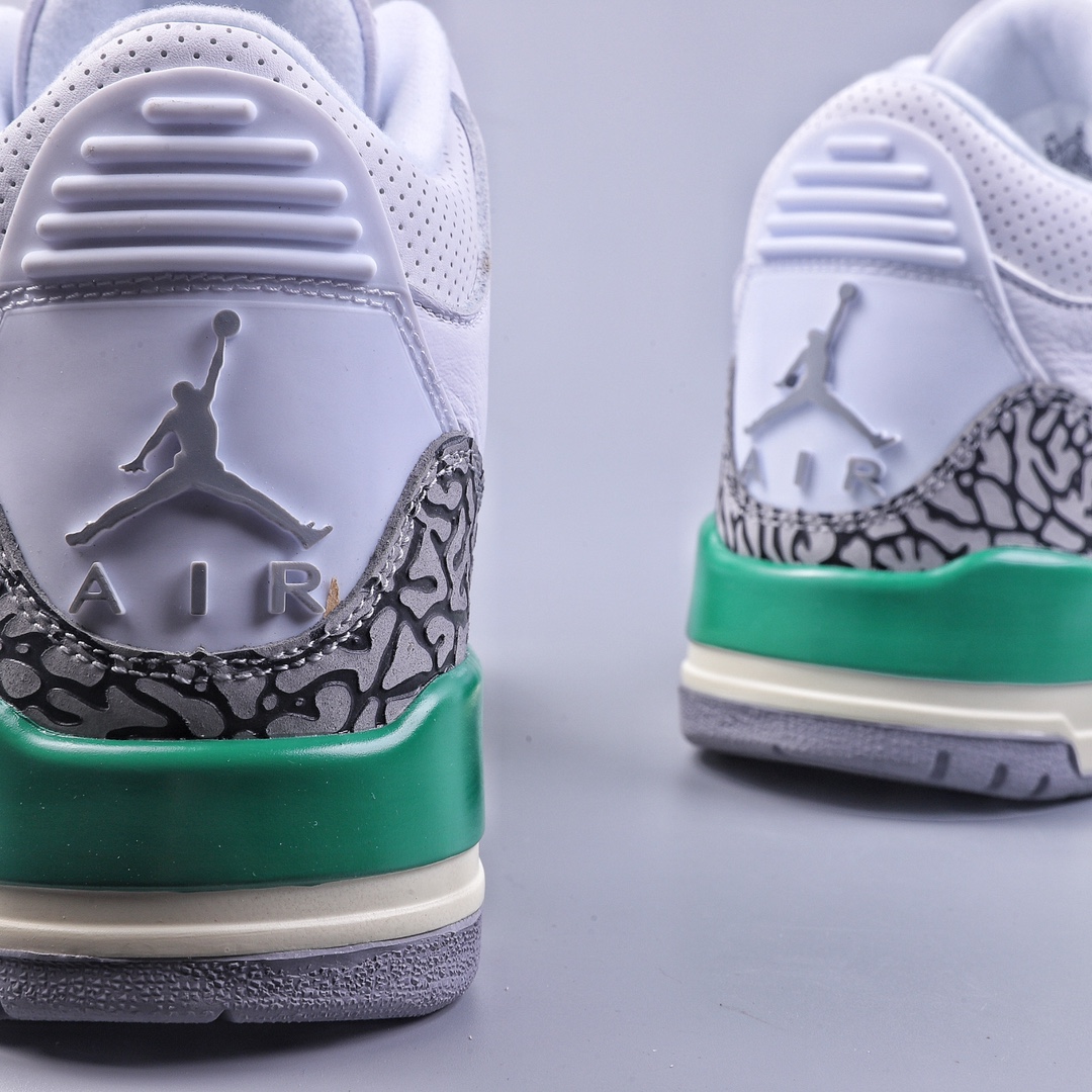 240 5A Air Jordan 3 Retro ”Lucky Green”AJ3系列白绿 CK9646-136