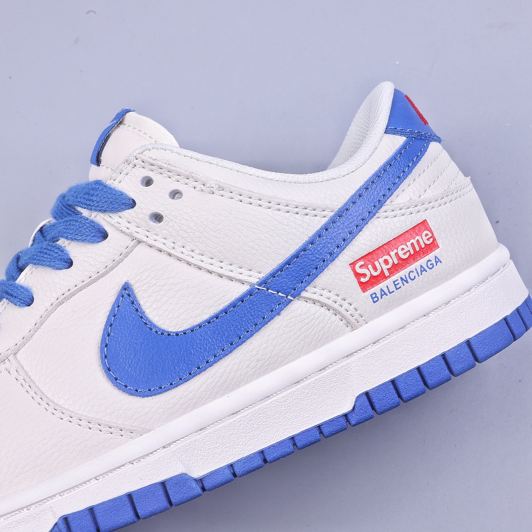 240 Nike Dunk Low 米白蓝Supreme定制 XD1688-009