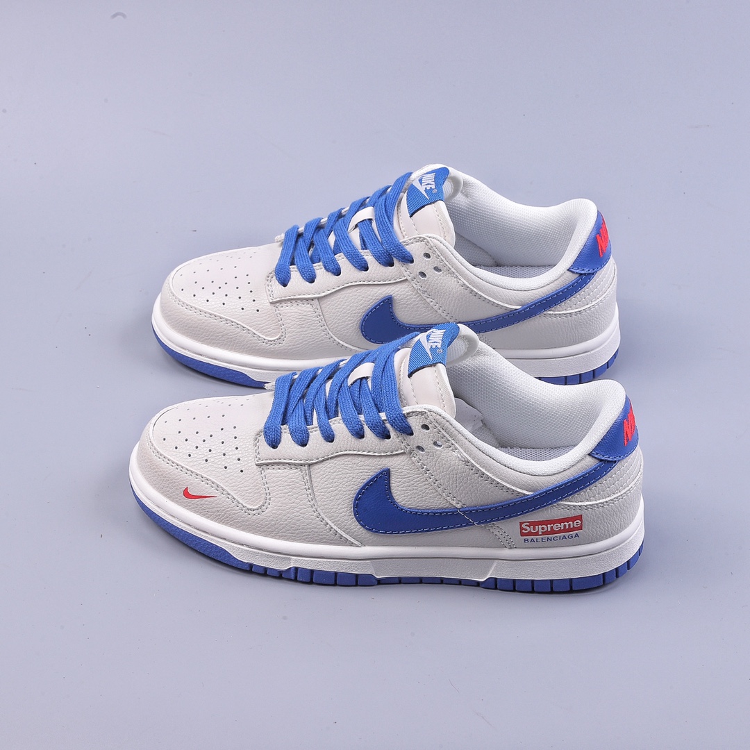 240 Nike Dunk Low 米白蓝Supreme定制 XD1688-009