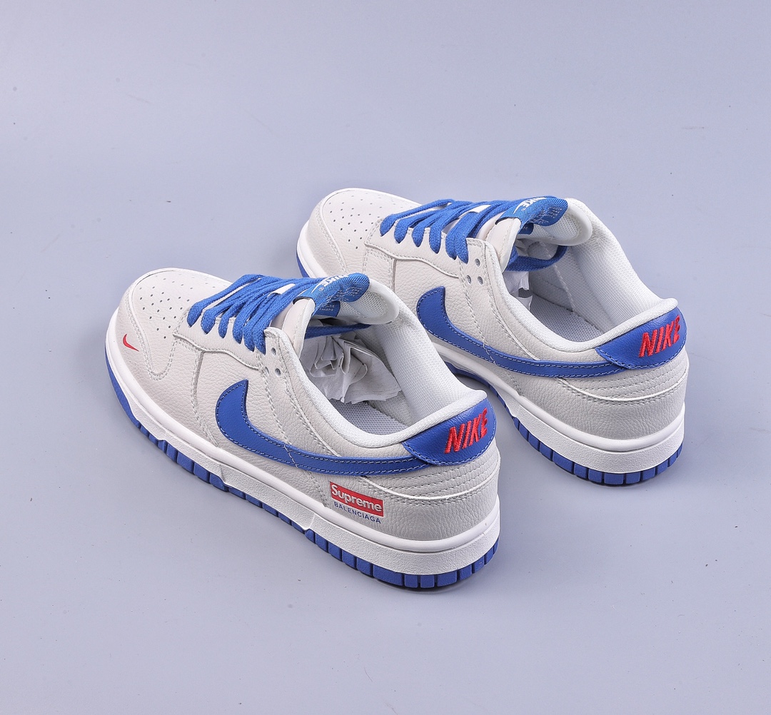 240 Nike Dunk Low 米白蓝Supreme定制 XD1688-009