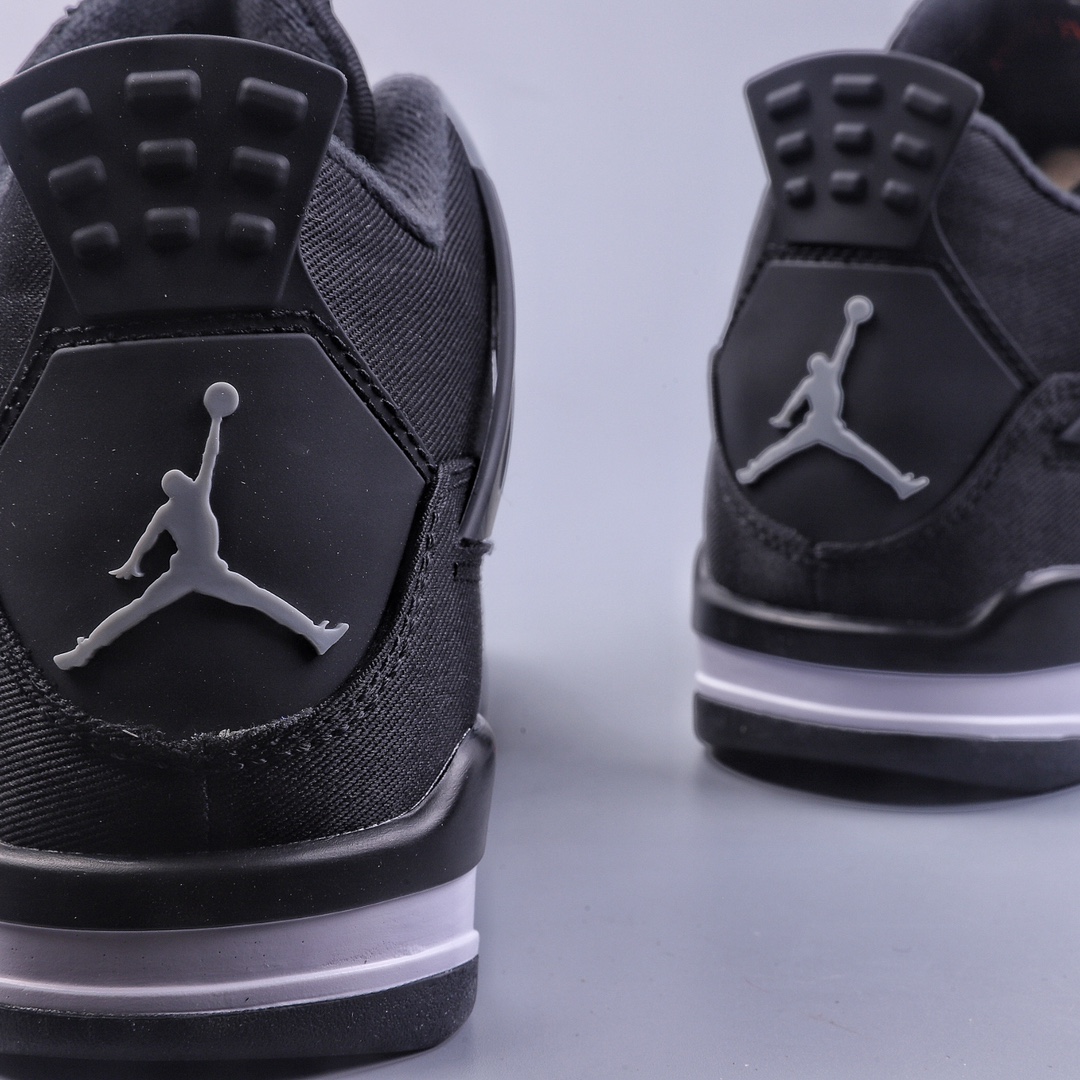 280 PB Air Jordan AJ4 Retro 黑色帆布小阿姆 DH7138-006