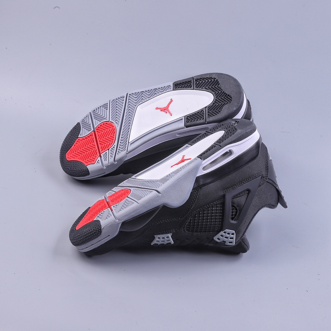 280 PB Air Jordan AJ4 Retro 黑色帆布小阿姆 DH7138-006