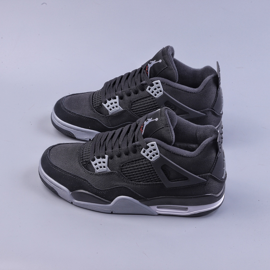 280 PB Air Jordan AJ4 Retro 黑色帆布小阿姆 DH7138-006