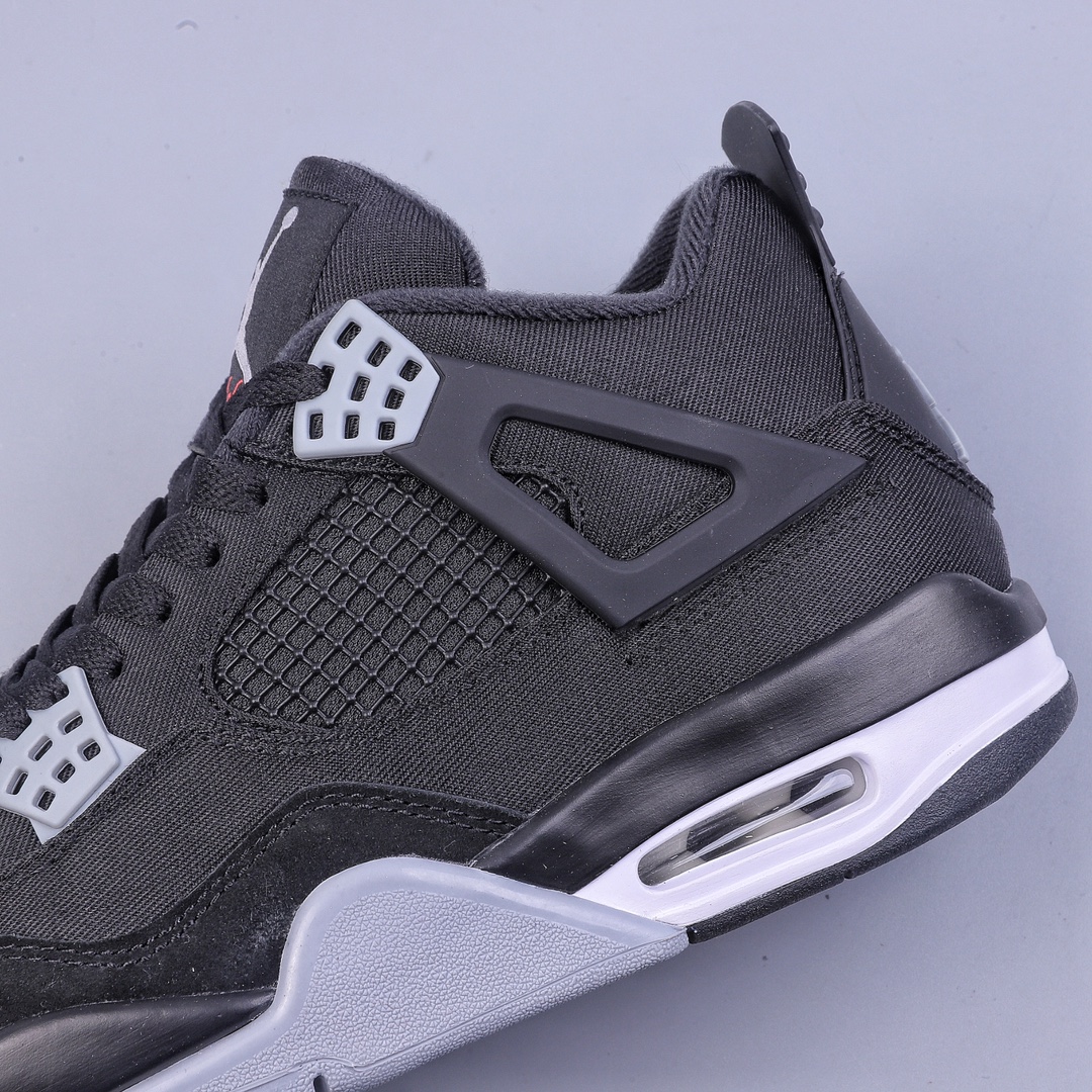 280 PB Air Jordan AJ4 Retro 黑色帆布小阿姆 DH7138-006