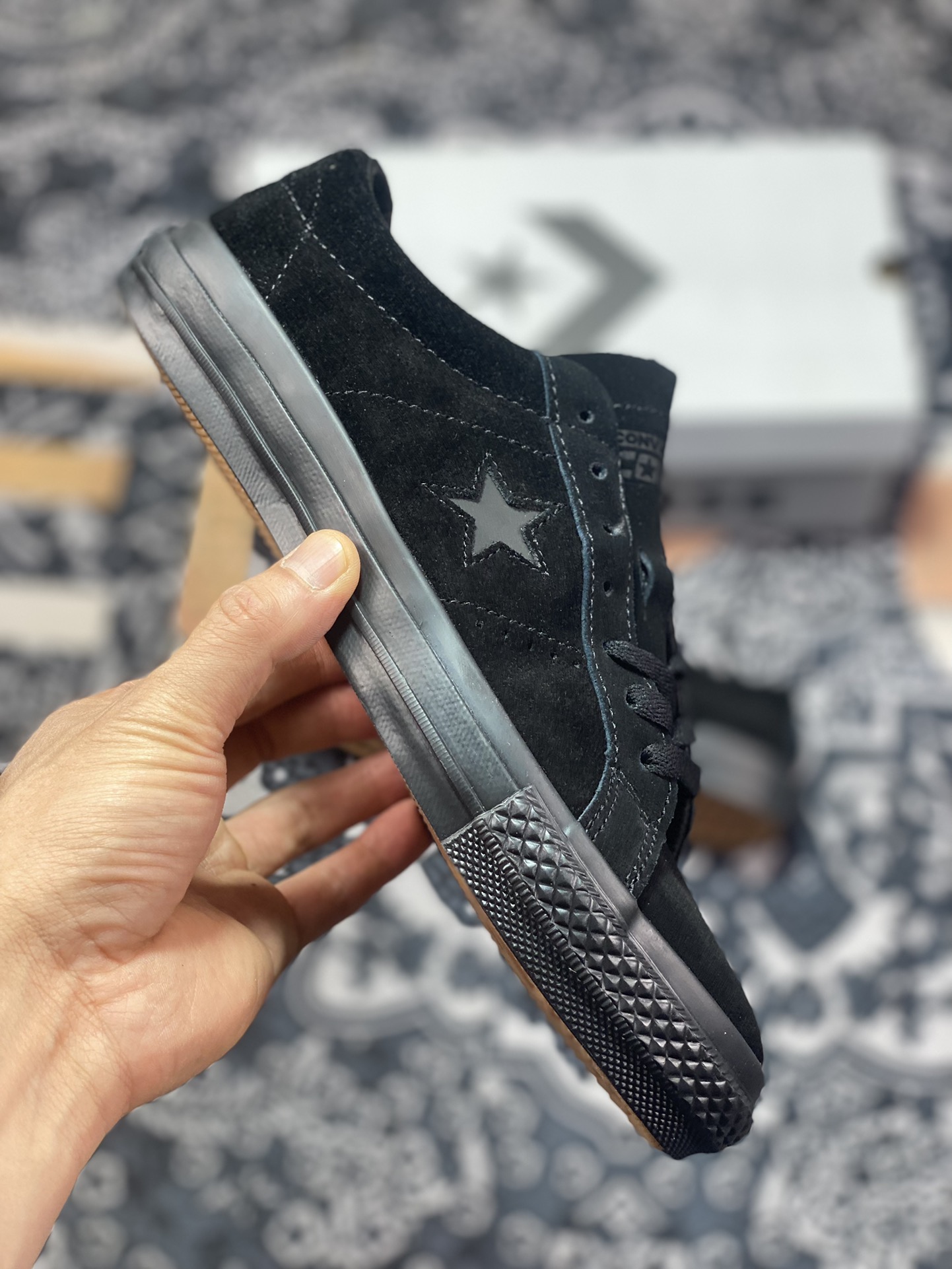 Converse One Star Pro Black Warrior Official Kimura Retro Casual Skateboard Shoes