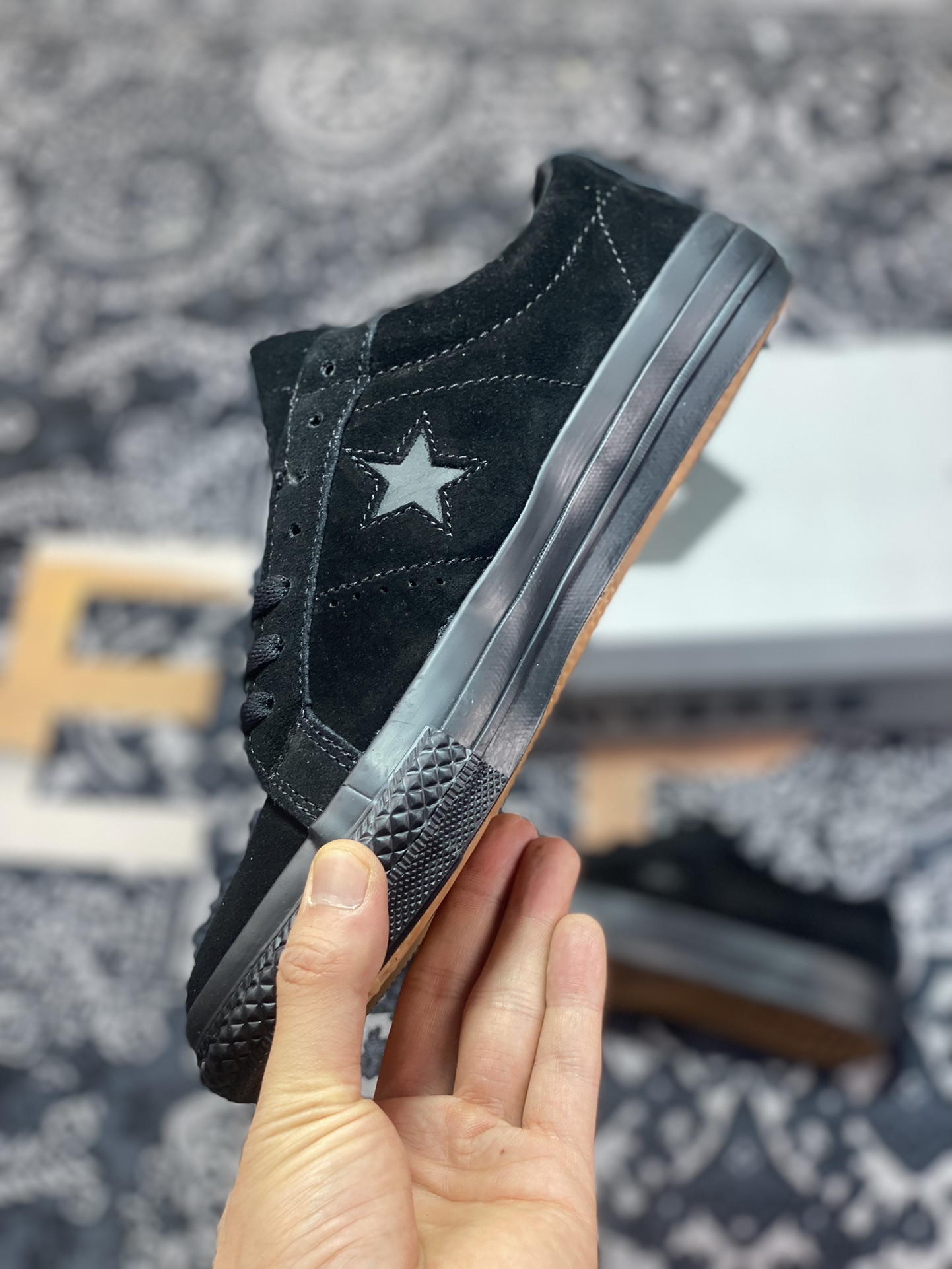 Converse One Star Pro Black Warrior Official Kimura Retro Casual Skateboard Shoes