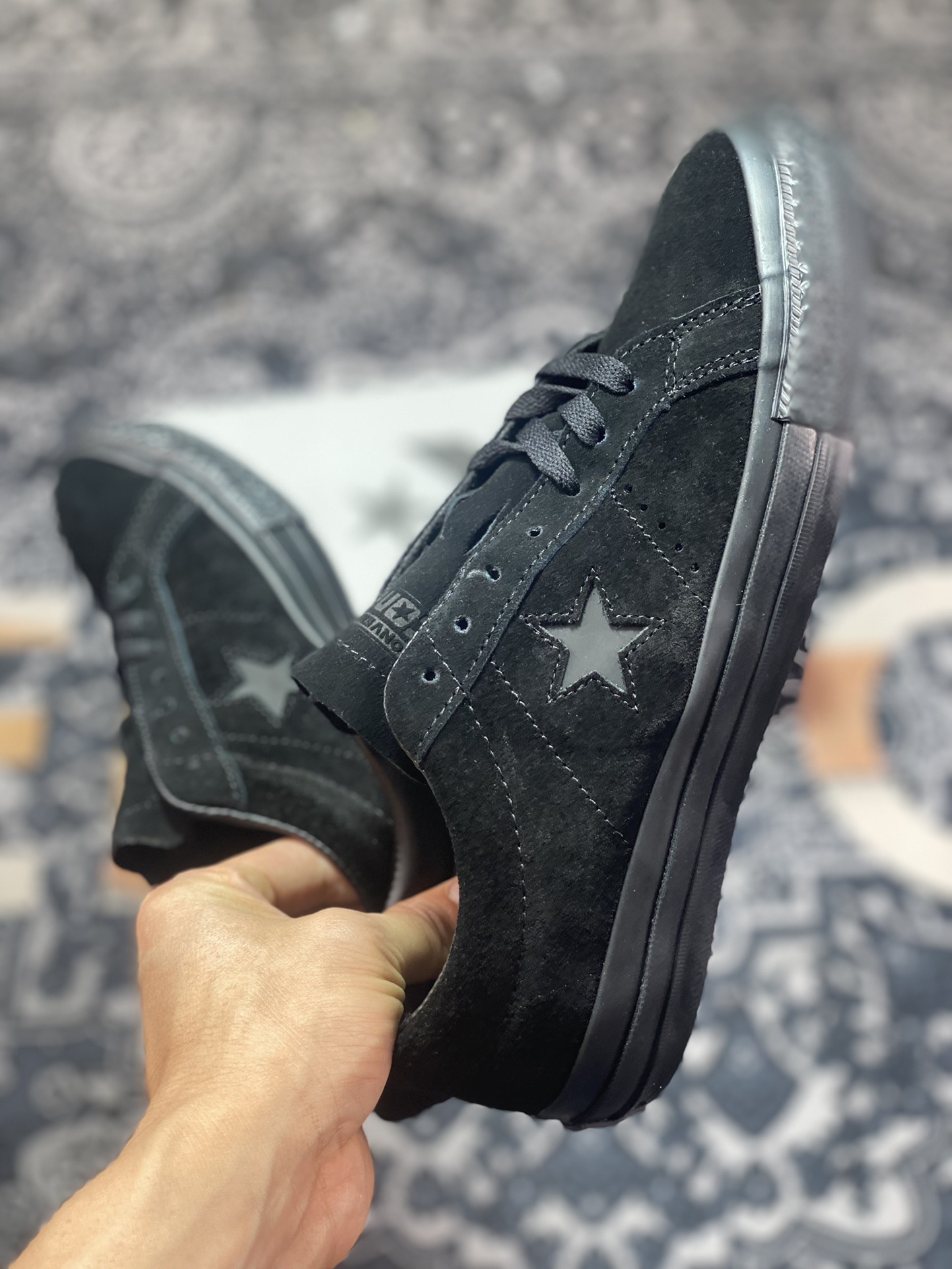 Converse One Star Pro Black Warrior Official Kimura Retro Casual Skateboard Shoes