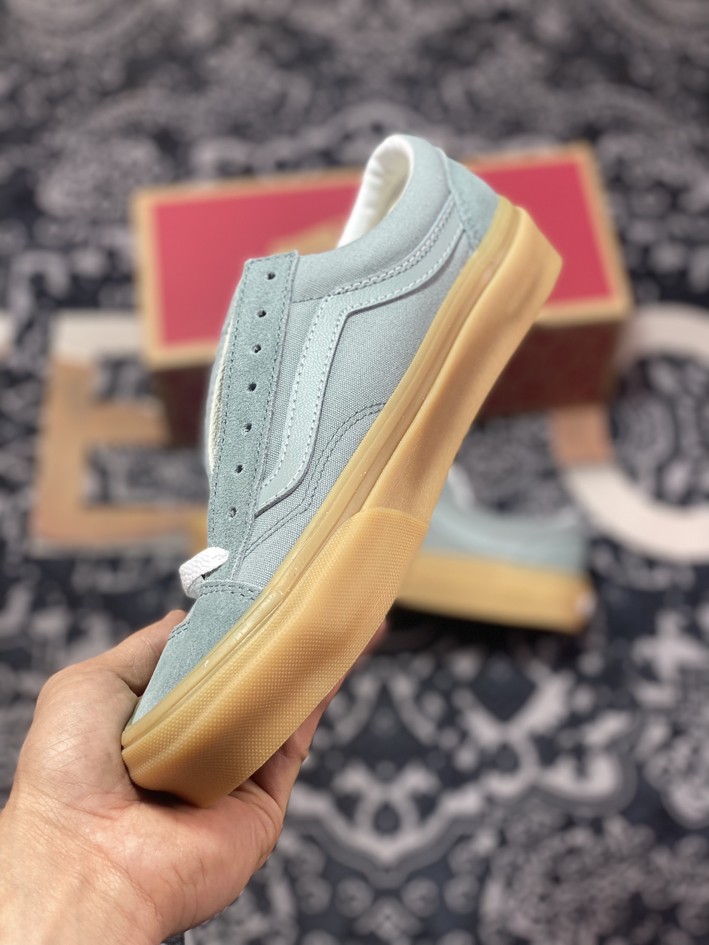 Vans Style 36 Retro Green Raw Rubber 2023 Official Summer New Retro Low-top Casual All-match Skateboard Shoes VN0A54F6YV2