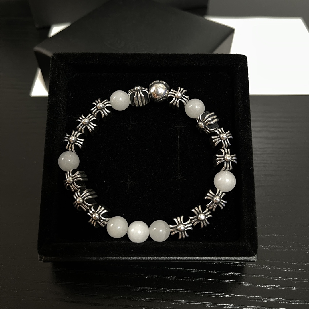 NO:114122,Are you moved by the latest Croxin real beads 8mm? Elegant accessories, chrome hearts19860909最新款克罗心实拍珠子8mm你心动了吗,饰品精品,chrome hearts,Jewelry