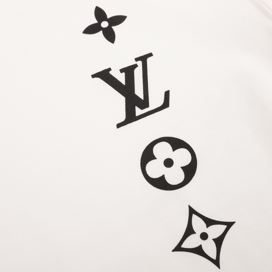 170 Louis Vuitton /路易威登 23ss 四花logo印花短袖