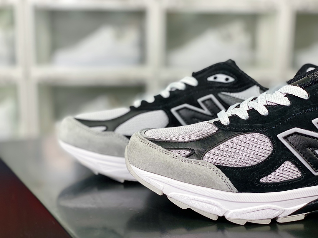 New Balance Made in USA M990V3 ”Gr3yscale” three-generation series low-top running shoes ”joint light gray and black” M990DL3