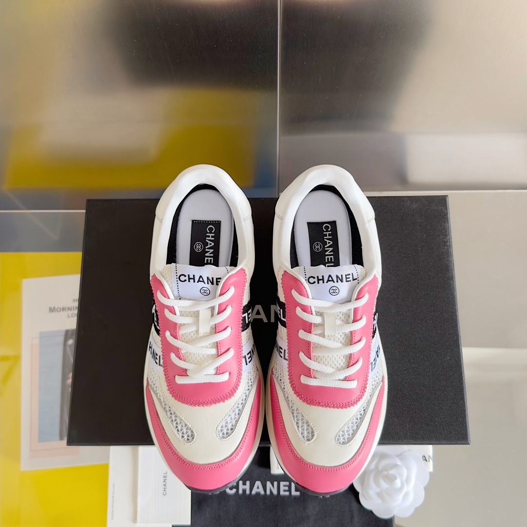 Chanel Chanel香奈儿23C 早春度假系列 小香 金属 网面 休闲 运动鞋 金 银角大王