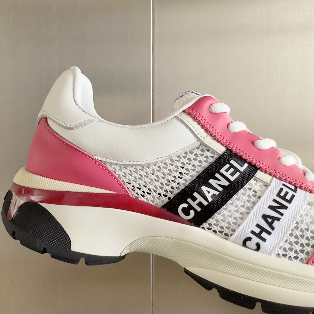 Chanel Chanel香奈儿23C 早春度假系列 小香 金属 网面 休闲 运动鞋 金 银角大王