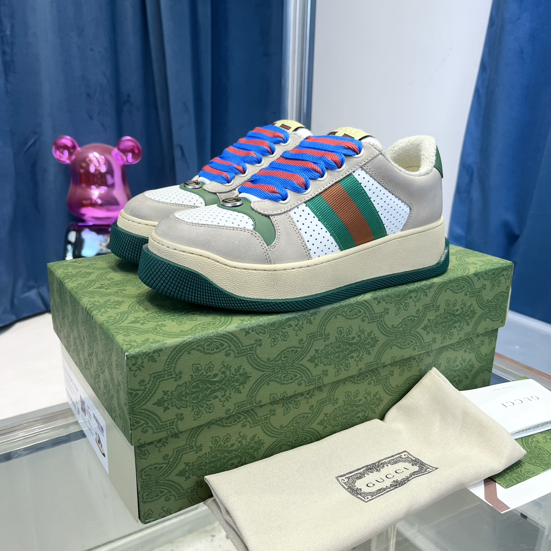 Gucci Kupić Buty do deskorolki Buty sportowe Fioletowy Unisex Kobiety Mężczyźni Płótno Skóra krowia TPU Vintage Casual