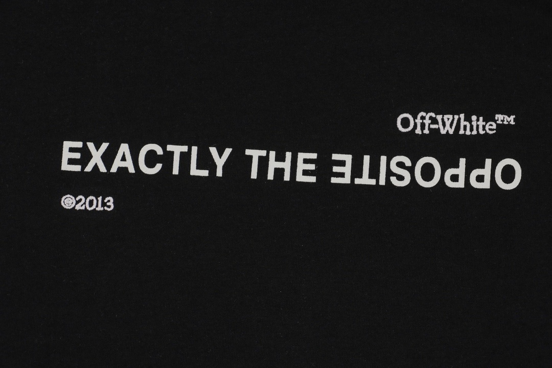 OFF WHITE CO VIRGIL 23ss 简约标语小字母印花短袖