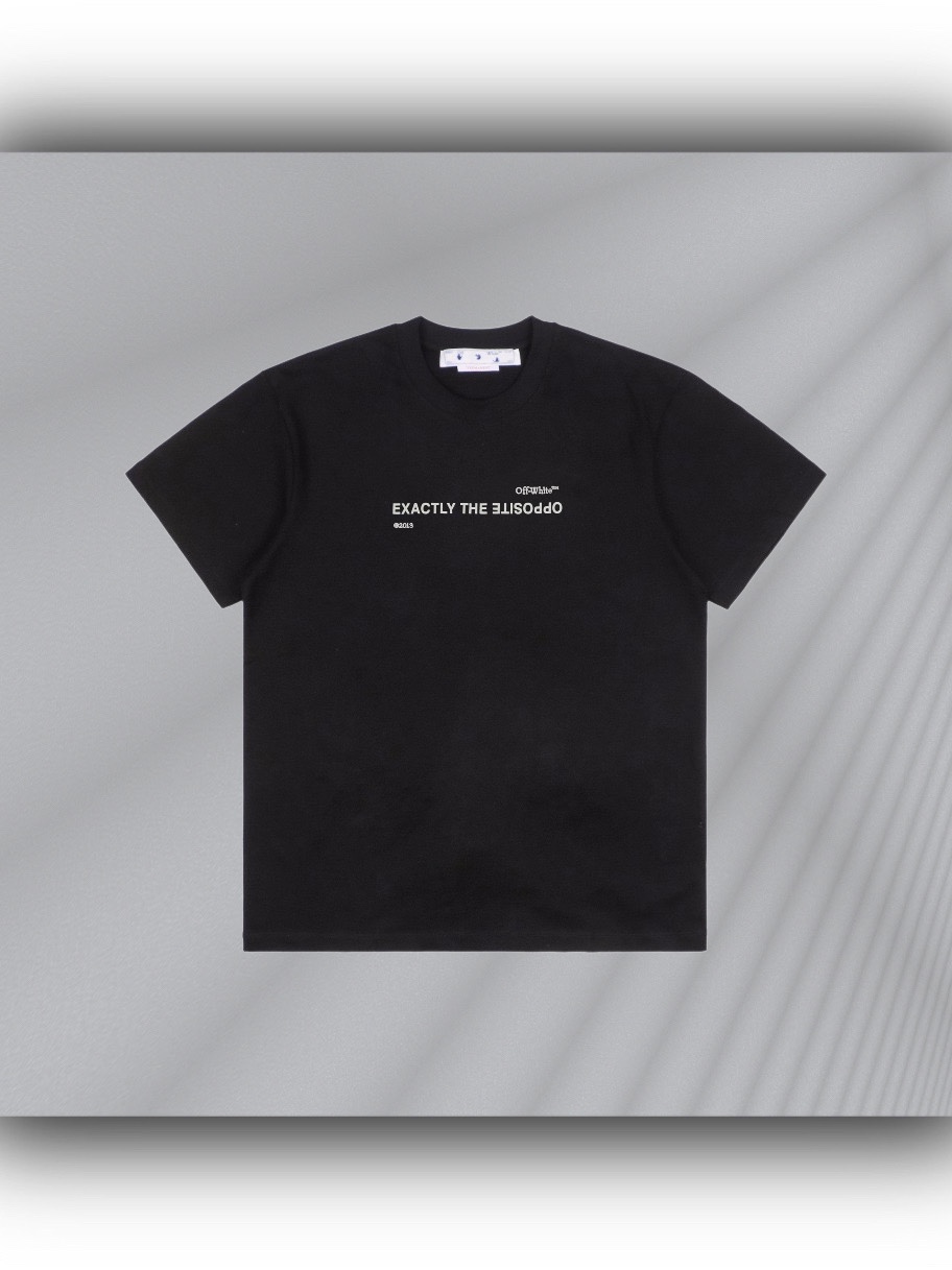 OFF WHITE CO VIRGIL 23ss 简约标语小字母印花短袖