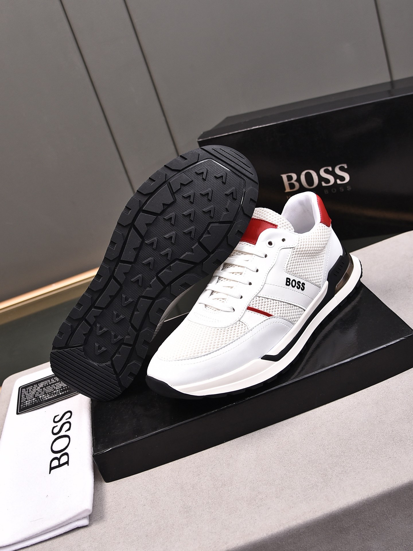PP220 [BOSS] modelos explosivos cara con piel de vaca importada hechizo de malla transpirable combin