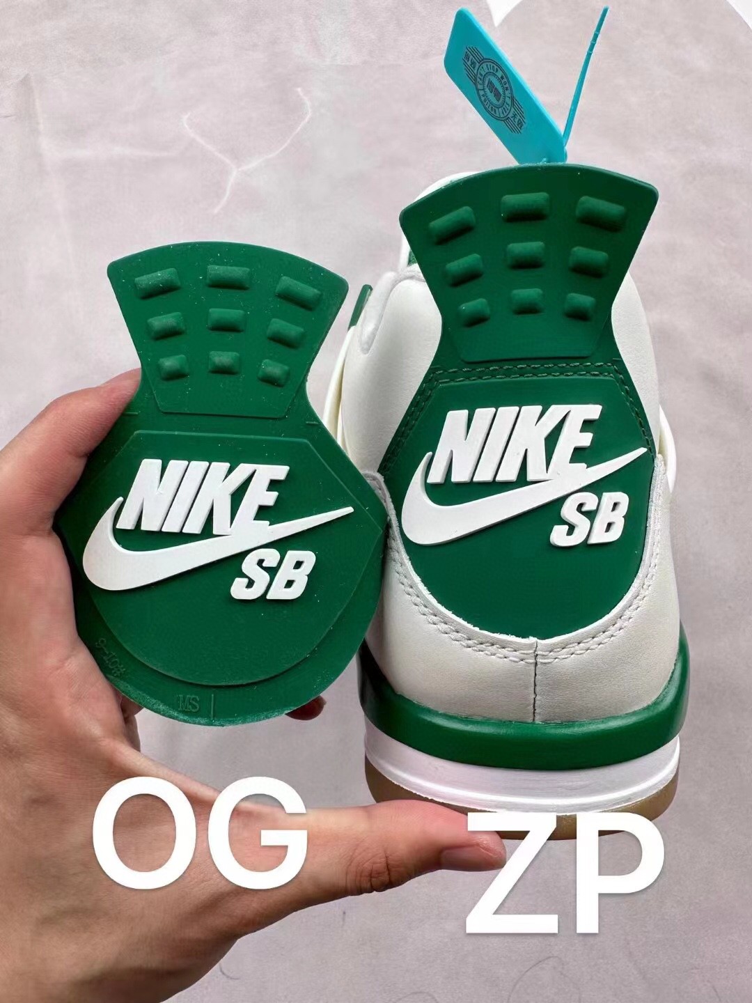 图片[4]-【OG版】 Nike SB x Jordan Air Jordan 4 \”Pine Green ＂ 潮流复古篮球鞋  男女同款 货号：DR5415-103  尺码：36-47.5              供货稳定，主推产品！-莆田鞋批发中心