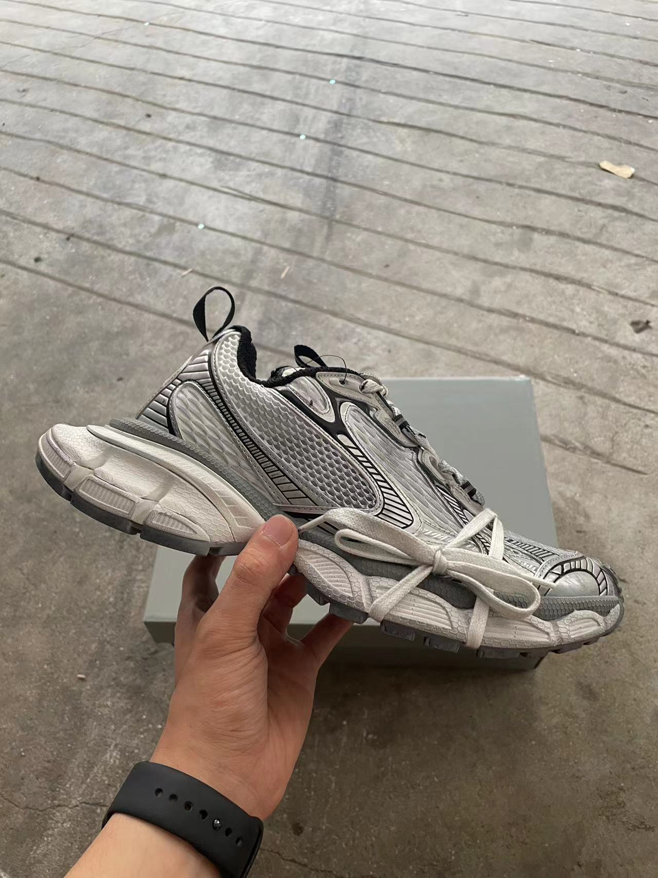 Balenciaga Scarpe Sneaker Bianco Pantaloni da tuta