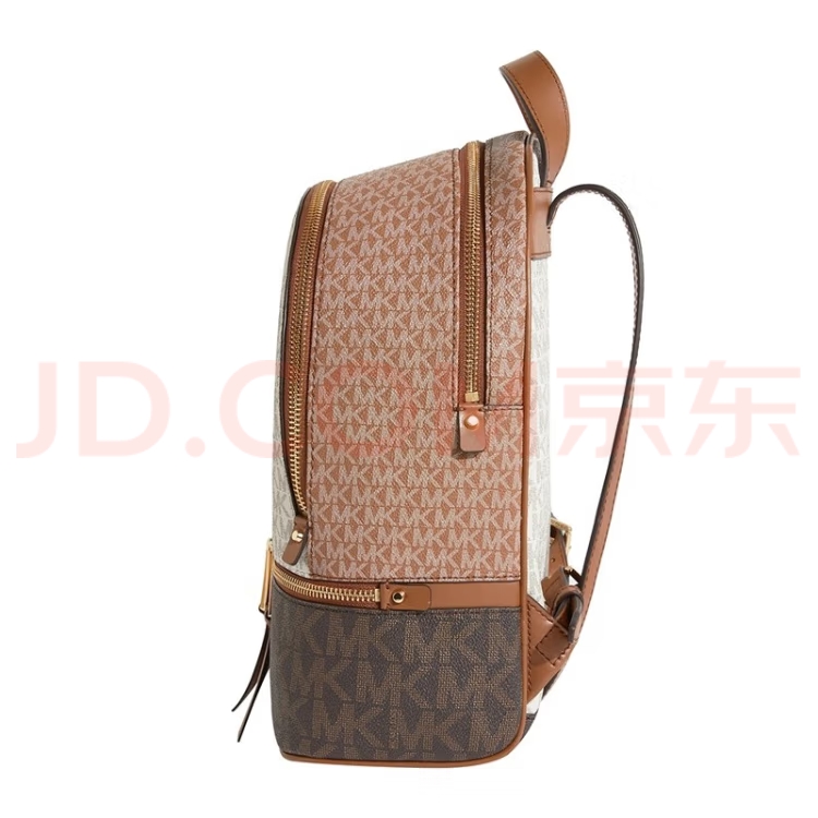 Michael Kors Mk纯原货小字母双肩包拼接女包 RHEA ZIP字母双肩包书包旅行包中号背包