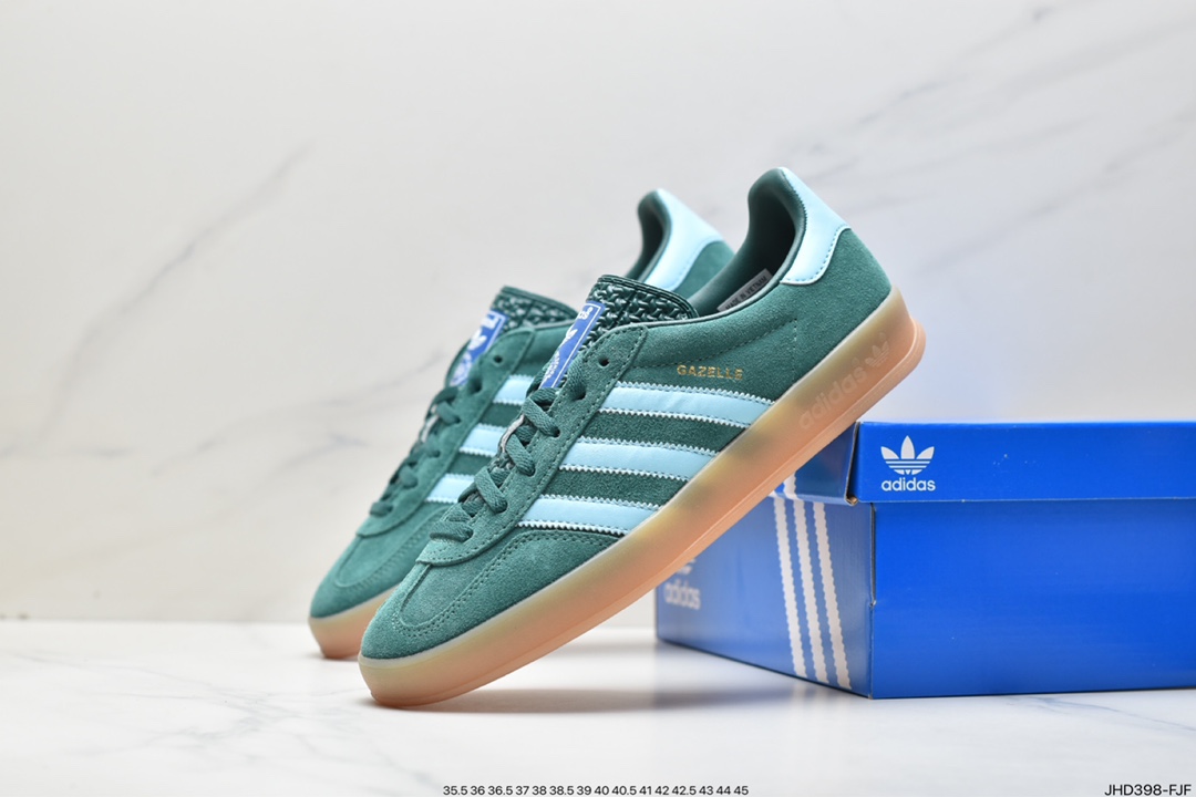 Adidas Originals Gazelle Indoor clover retro casual non-slip wear-resistant low-top sneakers IG9979