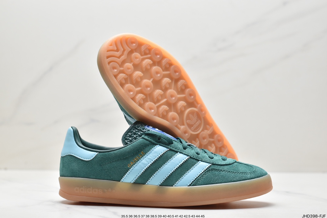 Adidas Originals Gazelle Indoor clover retro casual non-slip wear-resistant low-top sneakers IG9979