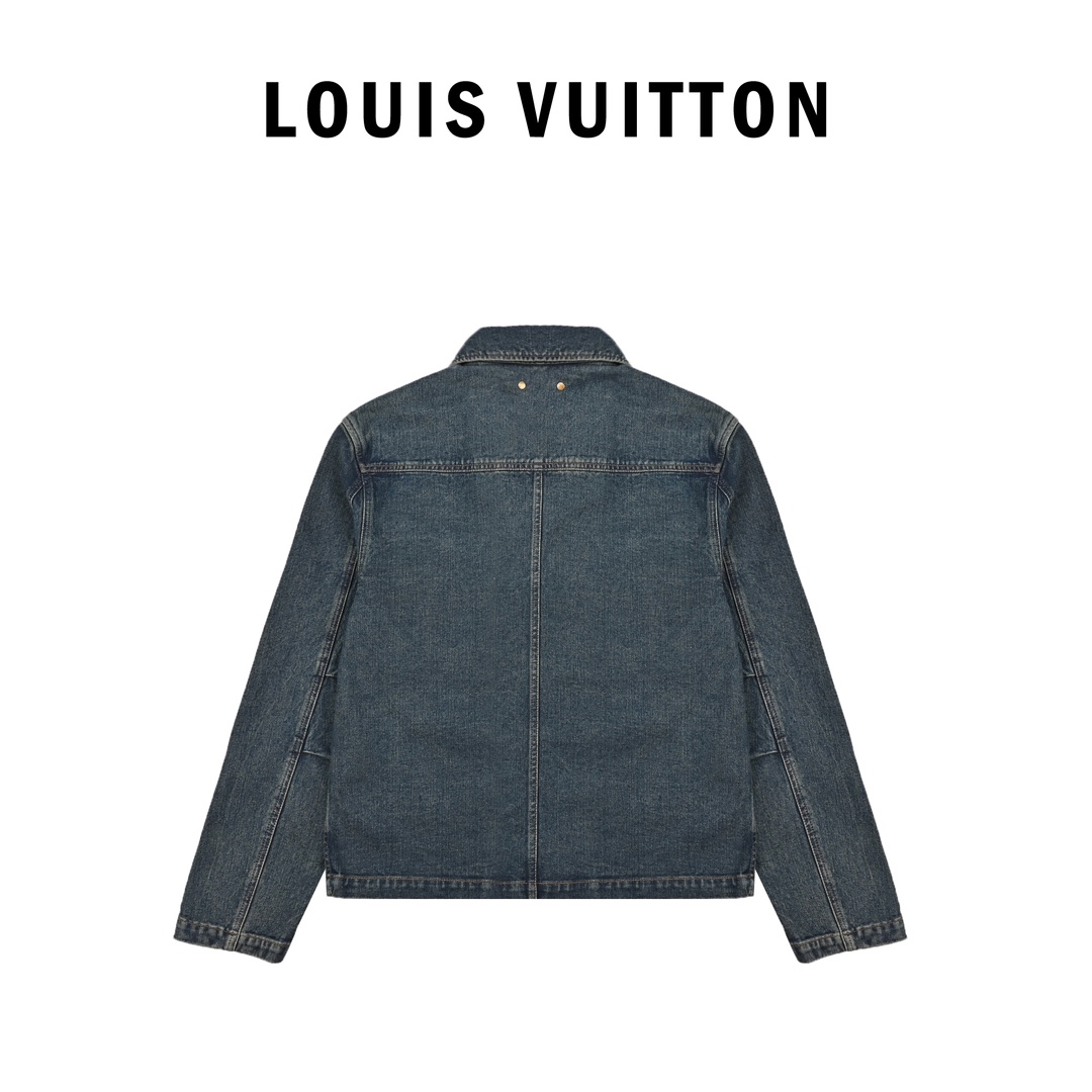 400 Louis Vuitton路易威登压纹老花牛仔夹克外套