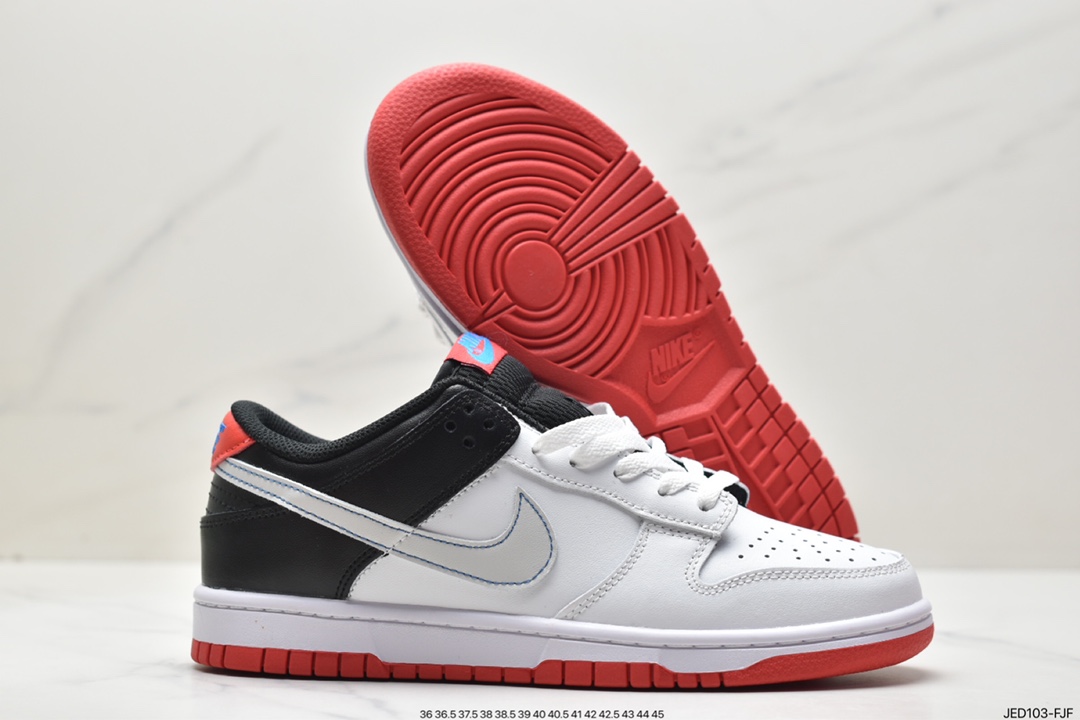 Nike SB Dunk Low ”Grey/Black/Orange/Mini Swoosh” Dunk Series Low-top Sneakers ”Grey Black Orange Mini Swoosh” DH9765-103