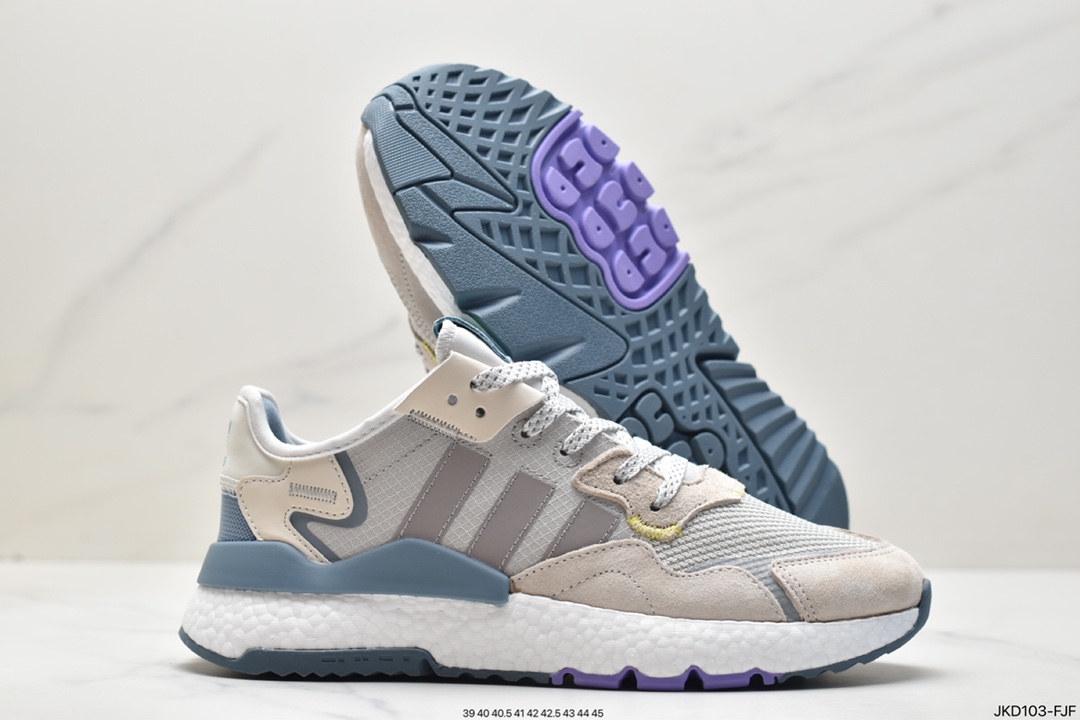 Adidas Nite Jogger 2019 Boost Trefoil IF0419 Retro Running Shoes