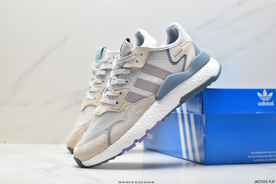 Adidas Nite Jogger 2019 Boost Trefoil IF0419 Retro Running Shoes