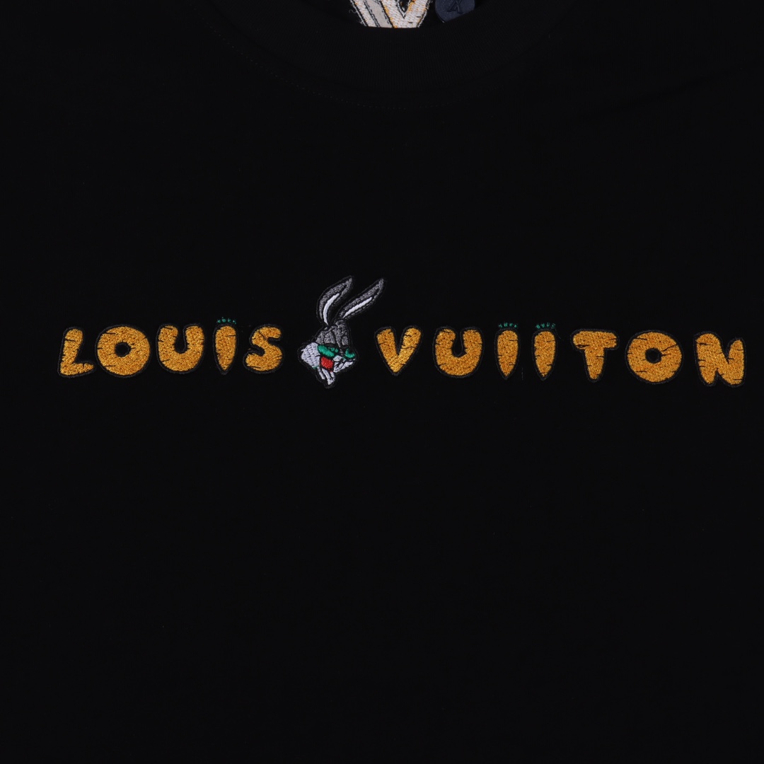 170 LouisVuitton/路易威登 23ss 兔年限定 兔八哥logo刺绣短袖T恤