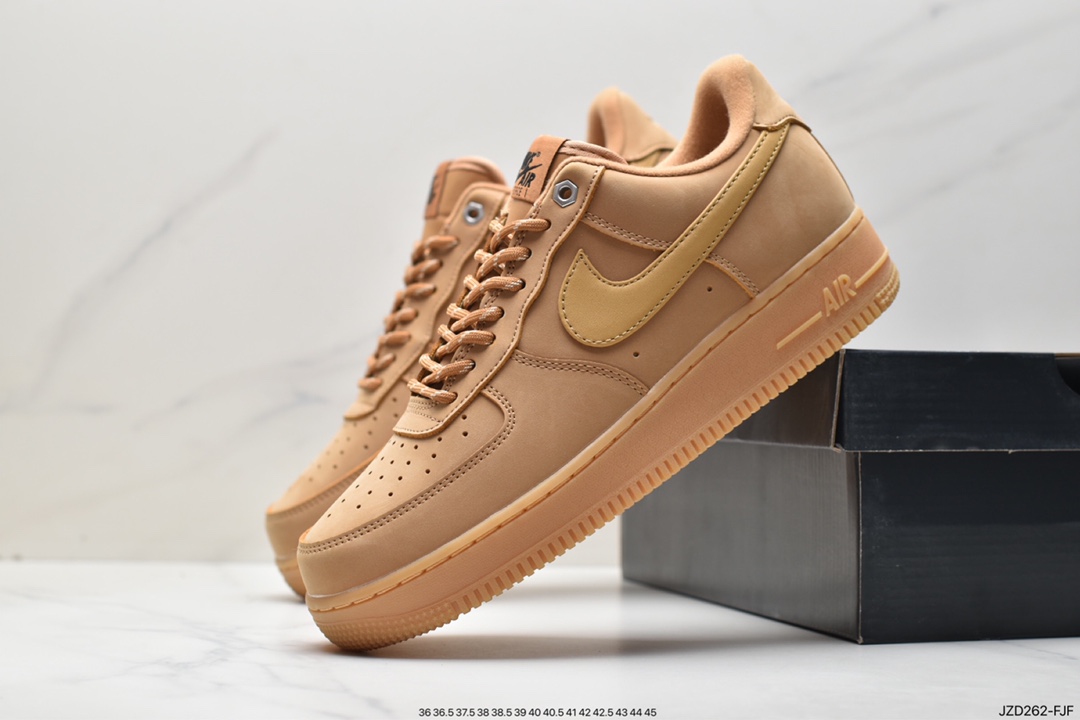 Nike Air Force1 Low AF1 经典款小麦色空军一号低帮休闲板鞋 CJ9179-200