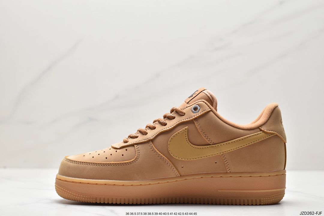Nike Air Force1 Low AF1 经典款小麦色空军一号低帮休闲板鞋 CJ9179-200