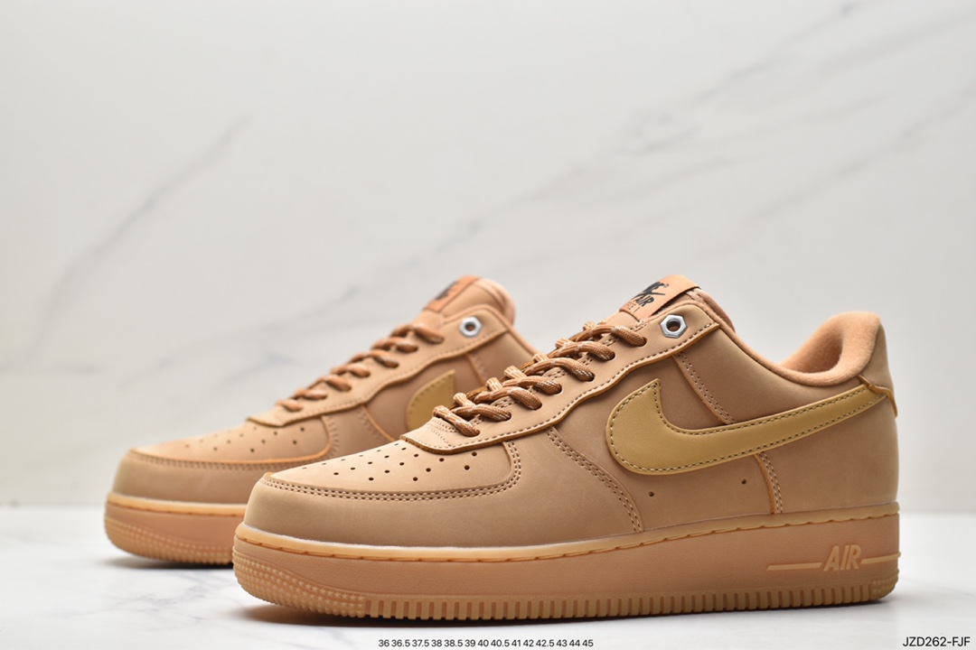 Nike Air Force1 Low AF1 经典款小麦色空军一号低帮休闲板鞋 CJ9179-200