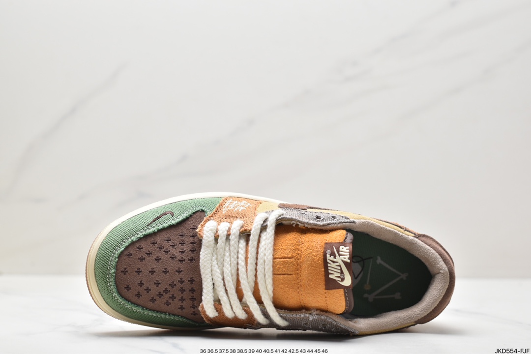 Zion Williamson x Air Jordan 1 Low OG”Voodoo”AJ1乔丹一代篮球鞋“棕色拼接锡安娃娃”DZ7292-200