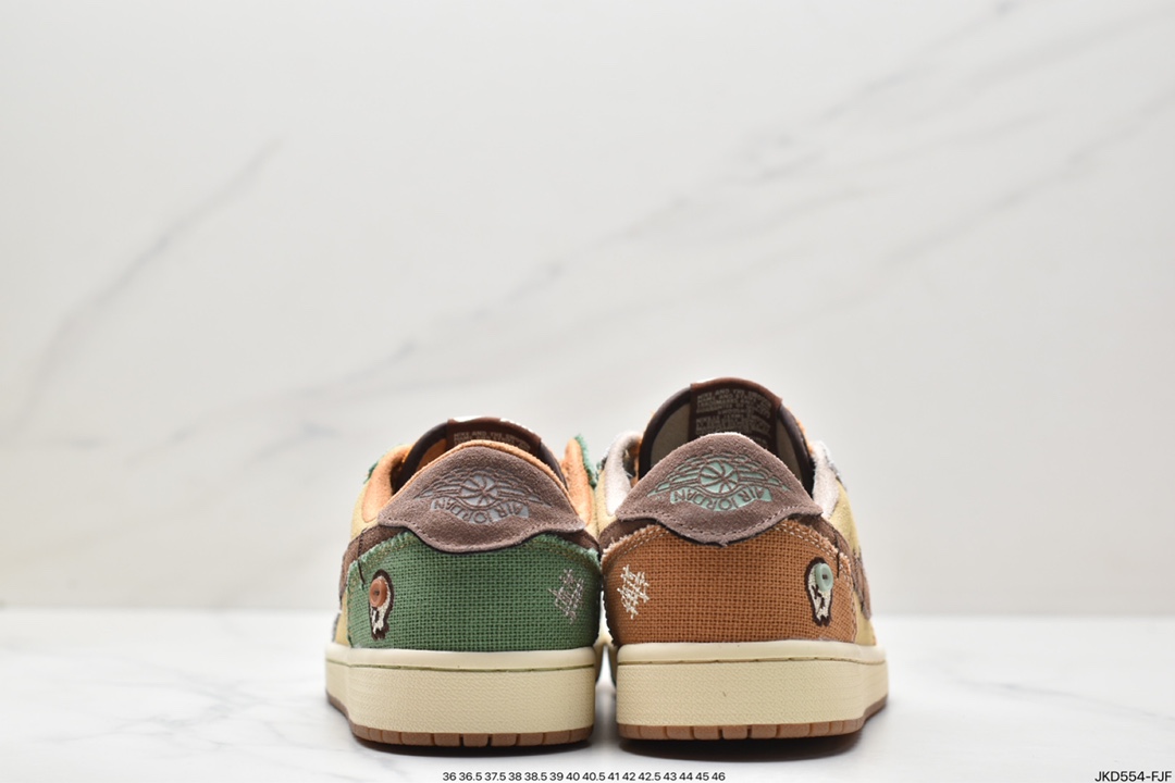 Zion Williamson x Air Jordan 1 Low OG”Voodoo”AJ1乔丹一代篮球鞋“棕色拼接锡安娃娃”DZ7292-200