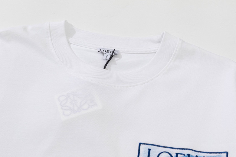 新款无敌百搭的蓝色刺绣大logo LOEWE 罗意威 Logo标识进口机绣