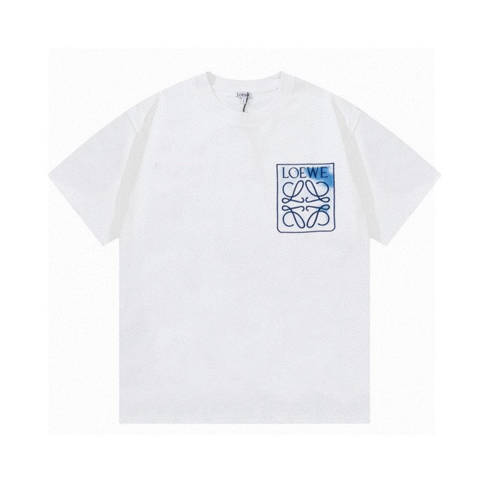 新款无敌百搭的蓝色刺绣大logo LOEWE 罗意威 Logo标识进口机绣