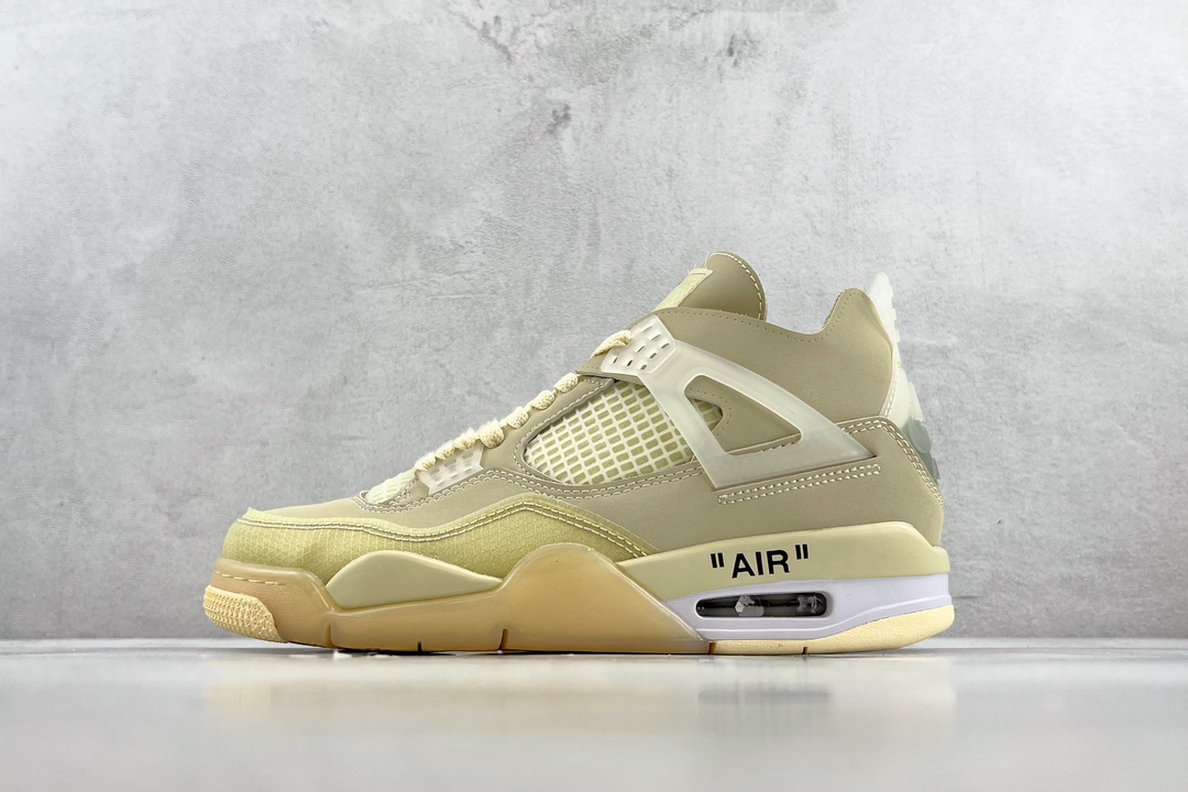 200 OFF-WHITE x Jordan Air Jordan 4 ”Sail” 白帆 CV9388-100