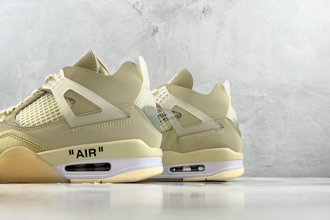 200 OFF-WHITE x Jordan Air Jordan 4 ”Sail” 白帆 CV9388-100