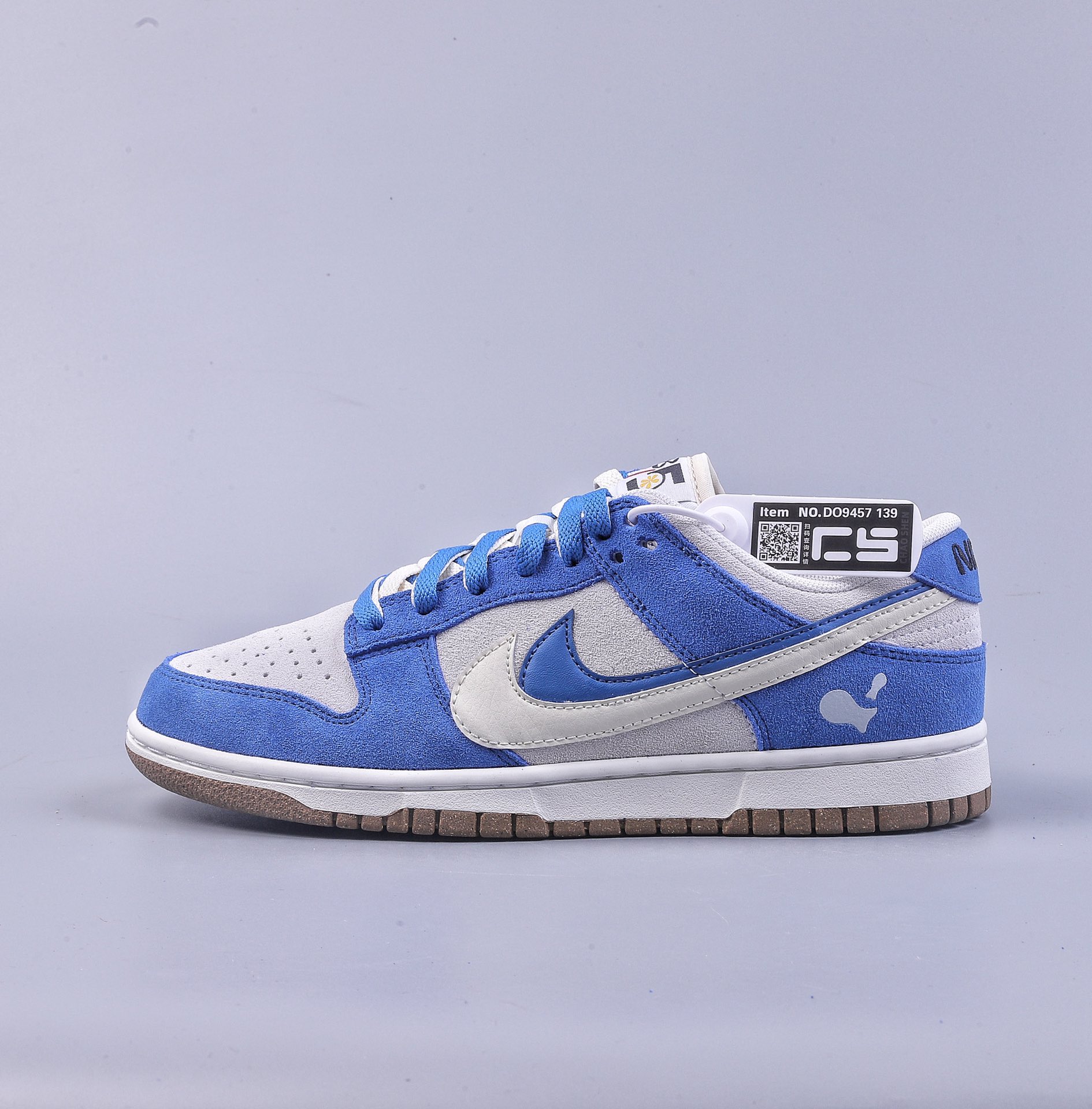 220 CS Nike SB Dunk Low ”85” 白蓝双勾 SB低帮运动休闲板鞋 DO9457-139