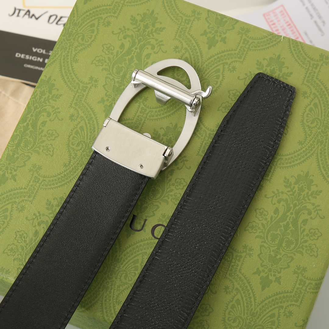 Gucci头层牛皮宽3.5CM官网同