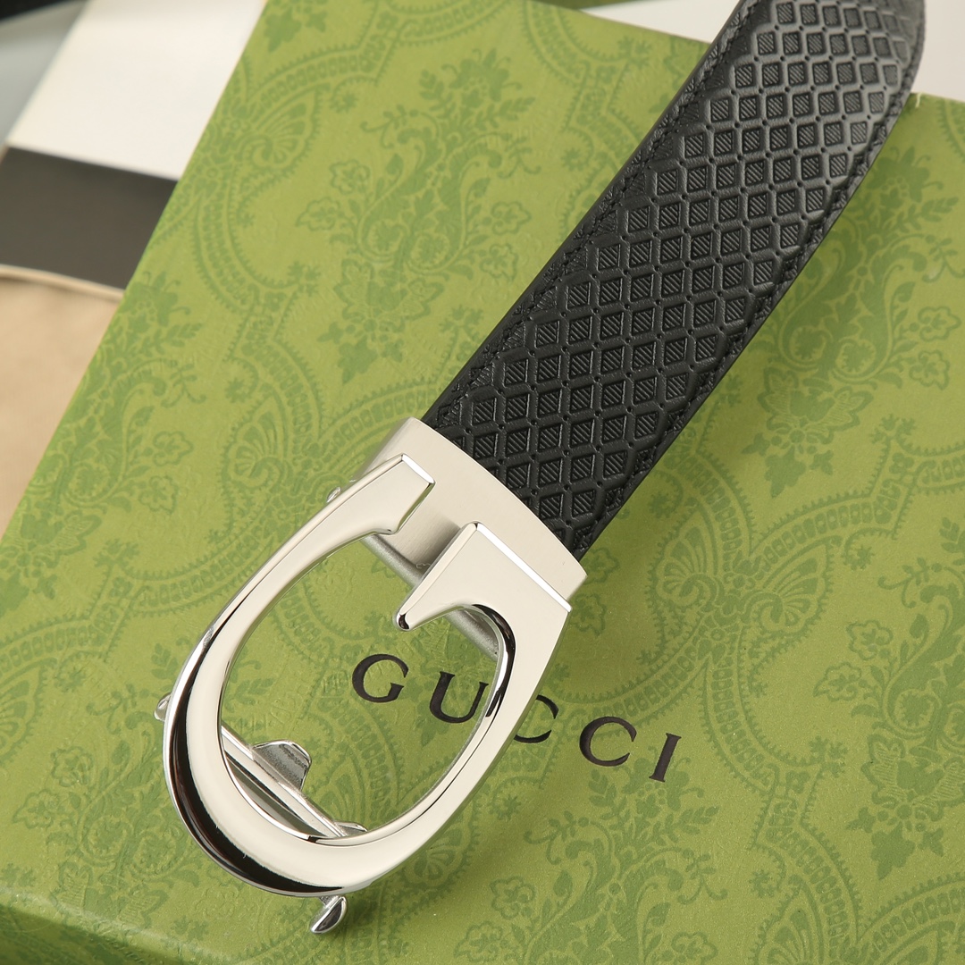 Gucci头层牛皮宽3.5CM官网同