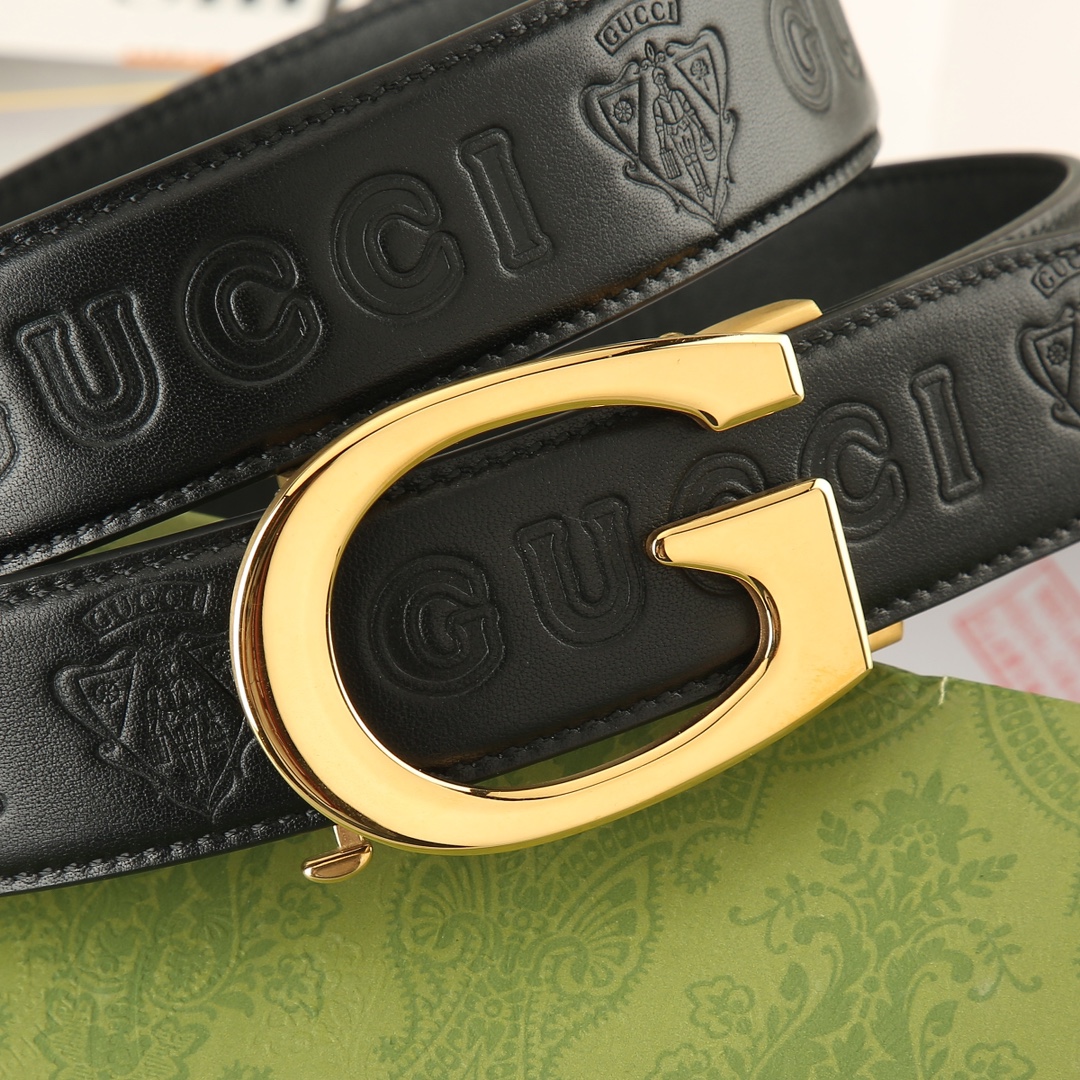 Gucci头层牛皮宽3.5CM官网同