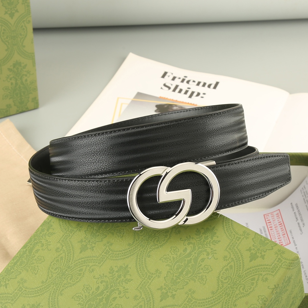 Gucci头层牛皮宽3.5CM官网同