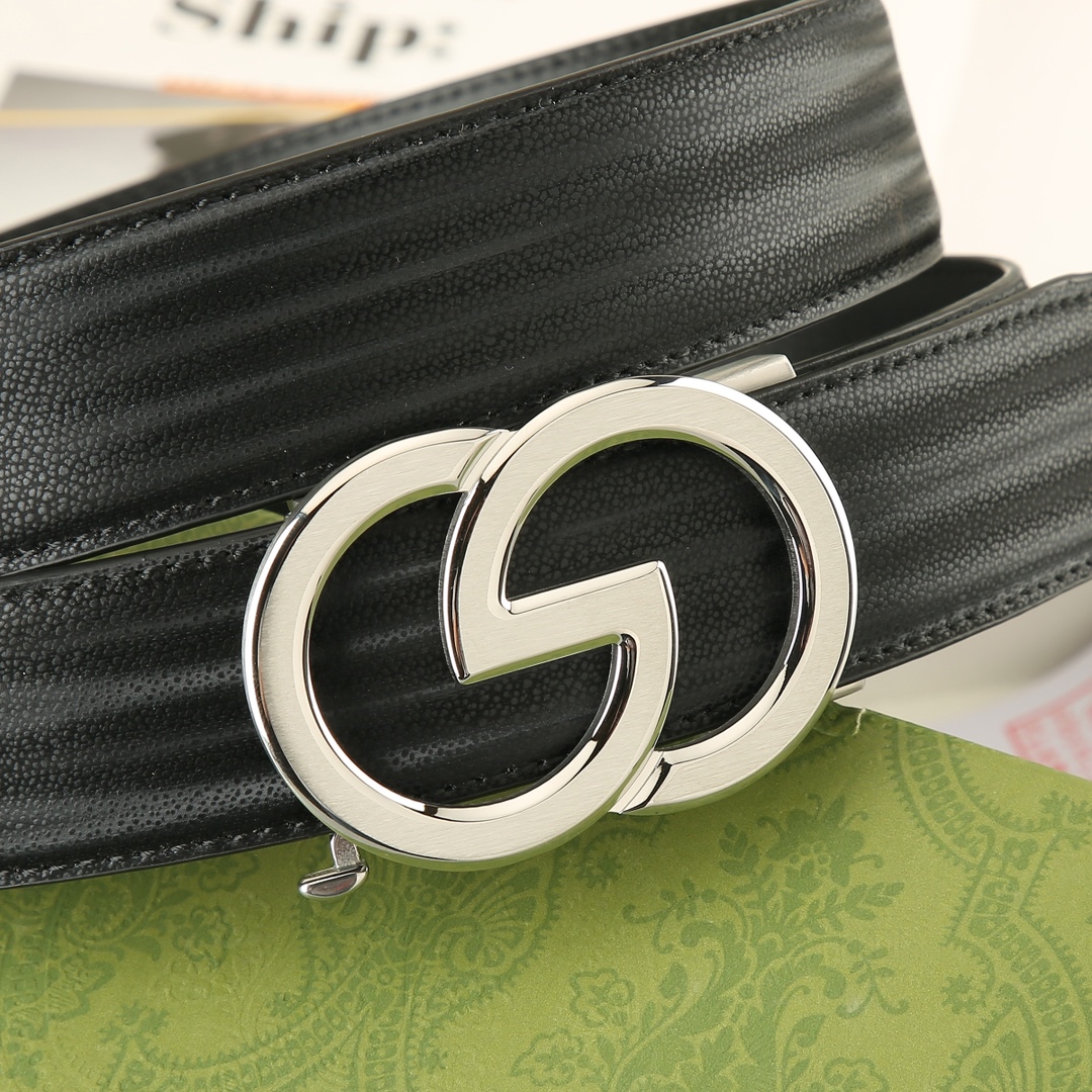 Gucci头层牛皮宽3.5CM官网同