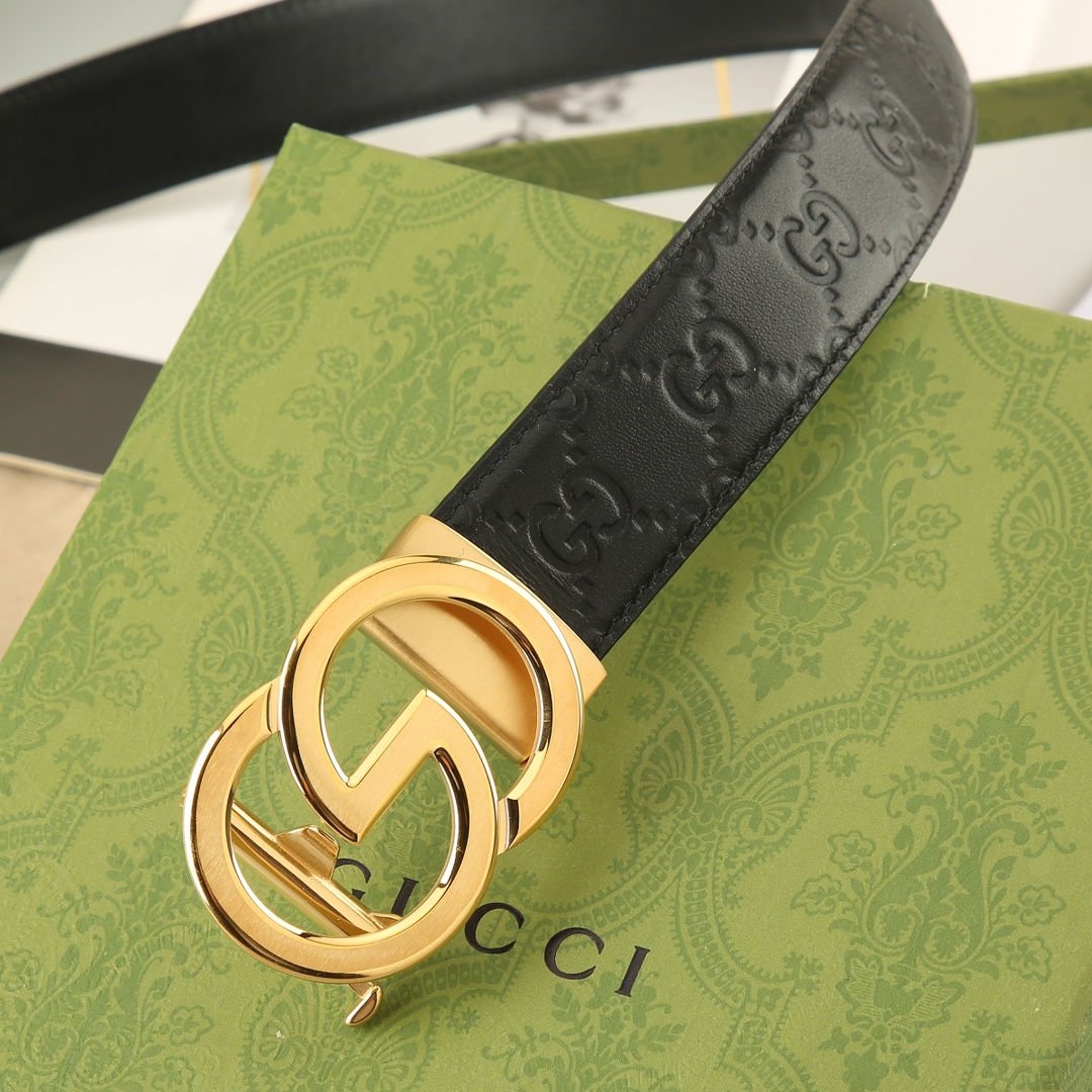 Gucci头层牛皮宽3.5CM官网同