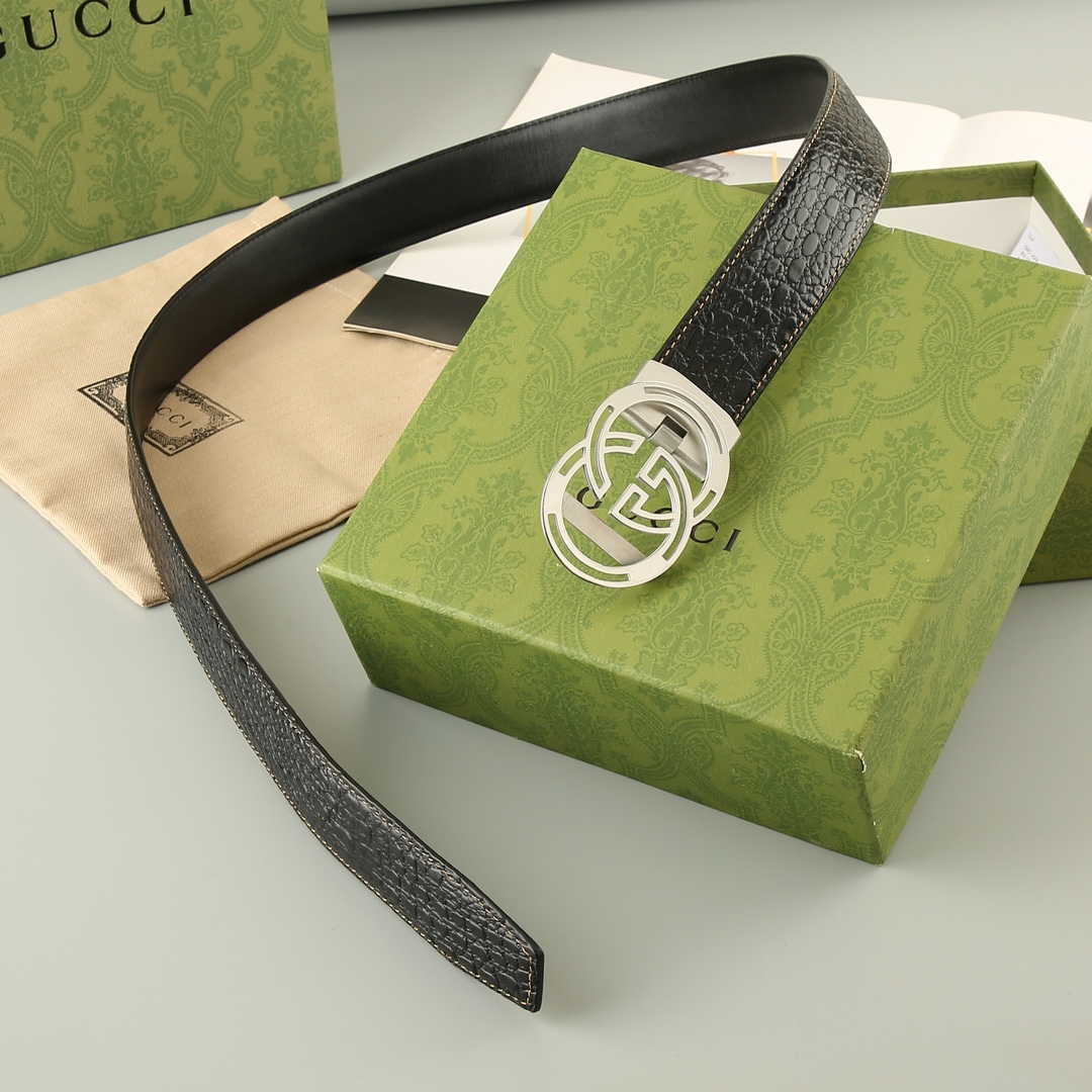 Gucci头层牛皮宽3.5CM官网同